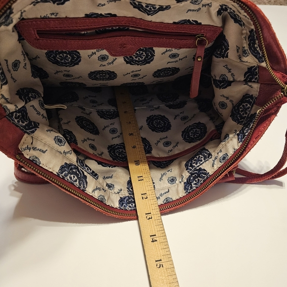 Lucky Brand red wine crossbody. - Picture 14 of 16